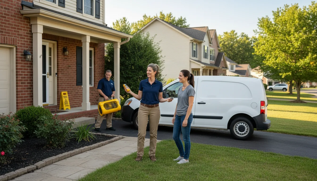 Residential water damage restoration in Avon, CO